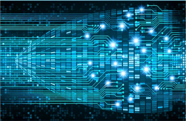 Mavi siber devre gelecekteki teknoloji konsepti