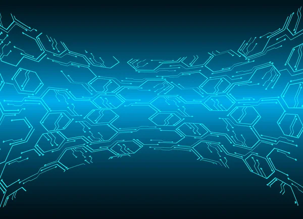 Mavi siber devre gelecekteki teknoloji konsepti