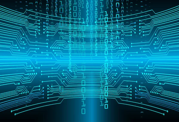 Mavi siber devre gelecekteki teknoloji konsepti