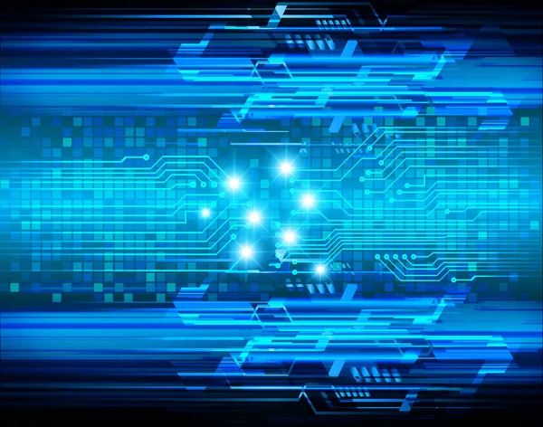 Mavi siber devre gelecekteki teknoloji konsepti