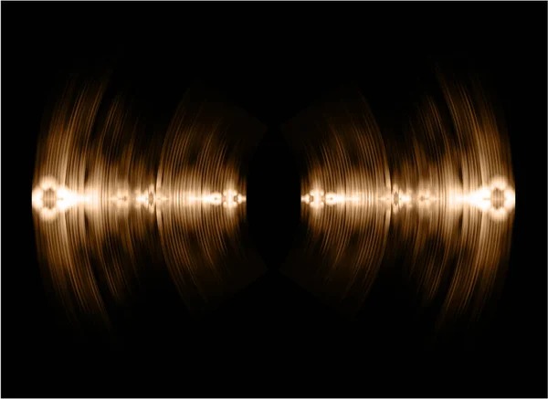 Звукові Хвилі Коливання Темного Світла — стоковий вектор