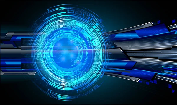 Mavi göz siber devre gelecekteki teknoloji konsepti