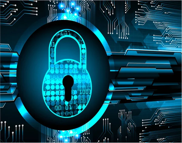 Cyber Security Concept Achtergrond Abstracte Hoge Snelheid Digitale Internetverbinding Ontwerp — Stockvector