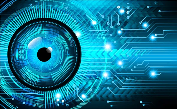 güvenlik siber konsepti göz, soyut yüksek hızlı dijital internet bağlantısı tasarımı