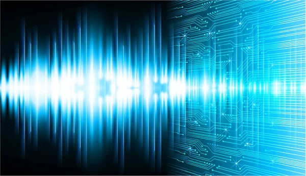 Mavi siber devre gelecekteki teknoloji konsepti