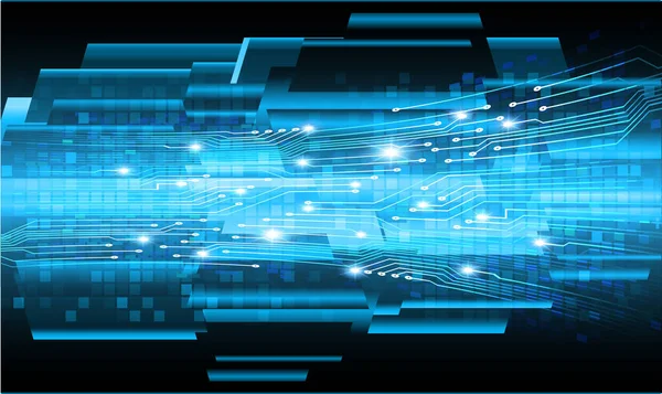 Mavi siber devre gelecekteki teknoloji konsepti