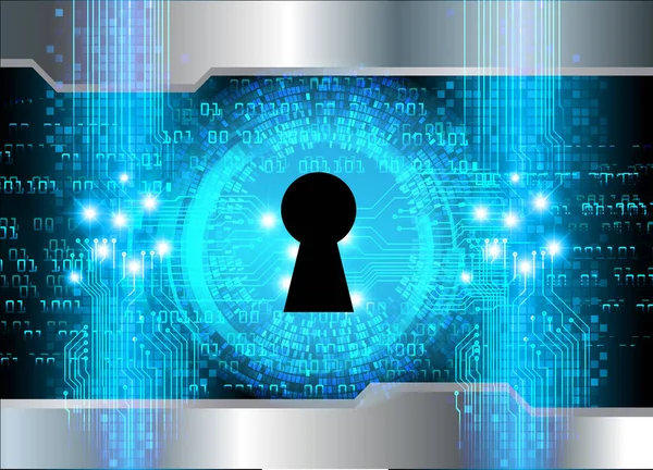 anahtar deliğine sahip siber güvenlik kavramı, soyut yüksek hızlı dijital internet bağlantı tasarımı