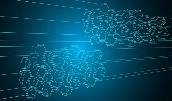 Siber güvenlik kavramı arka plan, dijital soyut vektör çizimi