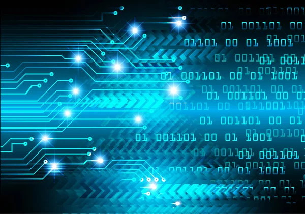 Mavi siber devre gelecekteki teknoloji konsepti