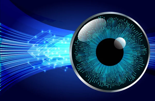güvenlik siber konsepti göz, soyut yüksek hızlı dijital internet bağlantısı tasarımı