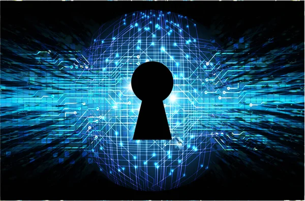 Tło Koncepcji Bezpieczeństwa Cybernetycznego Abstrakcyjny Projekt Szybkiego Połączenia Internetowego — Wektor stockowy