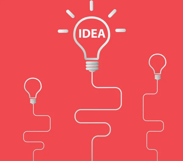 Concepção Brainstorm Criativo Design Ideias Negócios Educação Ilustração Vetorial Caixa — Vetor de Stock