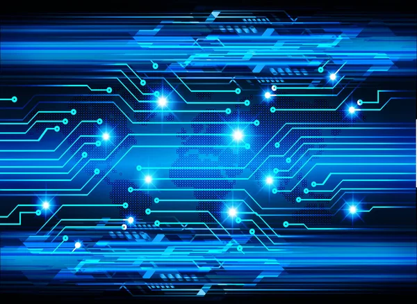Mavi siber devre gelecekteki teknoloji konsepti