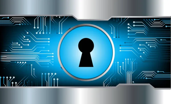 anahtar deliğine sahip siber güvenlik kavramı, soyut yüksek hızlı dijital internet bağlantı tasarımı