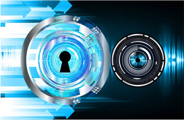 Siber Güvenlik Konsepti. Sayısal Arkaplanda Kapatılmış Asma Kilit 