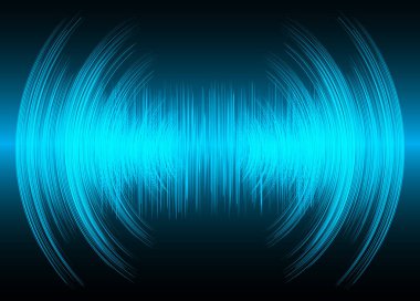 Ses dalgaları salınıyor karanlık ışık