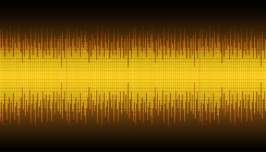 Ses dalgaları salınıyor karanlık ışık