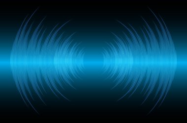 Ses dalgaları salınıyor karanlık ışık
