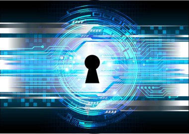 Soyut yüksek hızlı dijital internet bağlantısı tasarımı, siber güvenlik kavramı arka planı