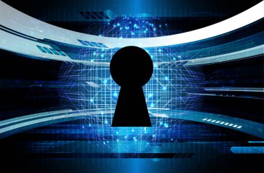 Soyut yüksek hızlı dijital internet bağlantısı tasarımı, siber güvenlik kavramı arka planı