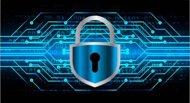 Soyut yüksek hızlı dijital internet bağlantısı tasarımı, siber güvenlik kavramı arka planı