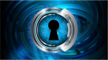 Soyut yüksek hızlı dijital internet bağlantısı tasarımı, siber güvenlik kavramı arka planı