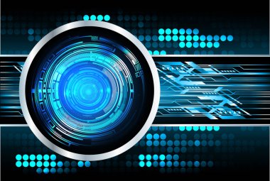 Siber güvenlik kavramı arka plan, dijital soyut vektör çizimi