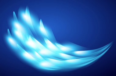 koyu mavi ışık soyut hareket vektörü