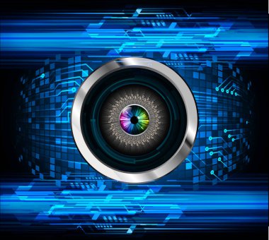 Siber güvenlik kavramı arka plan, dijital soyut vektör çizimi tasarımı