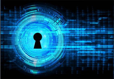 Soyut yüksek hızlı dijital internet bağlantısı tasarımı, siber güvenlik kavramı arka planı