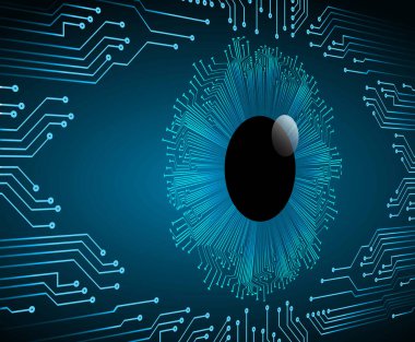 Siber güvenlik kavramı arka plan, dijital soyut vektör çizimi