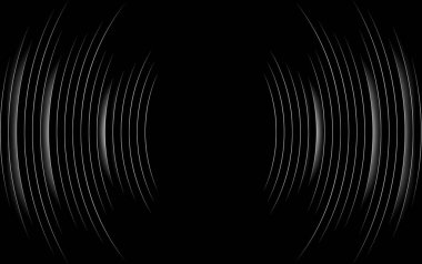 Ses dalgaları salınıyor karanlık ışık