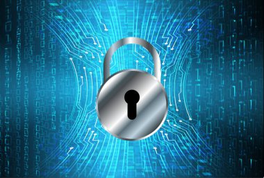 Soyut yüksek hızlı dijital internet bağlantısı tasarımı, siber güvenlik kavramı arka planı