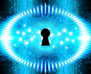 Dijital arkaplanda soyut yüksek hız ve siber güvenlik tasarımı