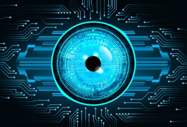 Siber güvenlik kavramı arka plan, dijital soyut vektör çizimi tasarımı