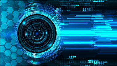 Siber güvenlik kavramı arka plan, dijital soyut vektör çizimi