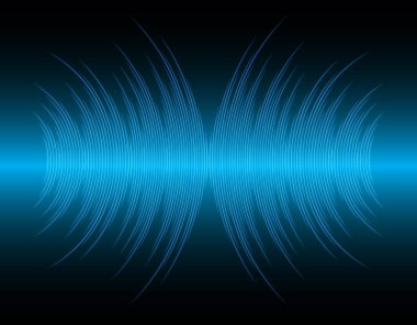 Ses dalgaları salınıyor karanlık ışık