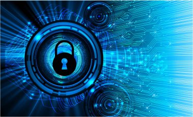 Soyut yüksek hızlı dijital internet bağlantısı tasarımı, siber güvenlik kavramı arka planı