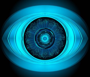 Siber güvenlik kavramı arka plan, dijital soyut vektör çizimi