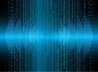 Mavi siber devre gelecekteki teknoloji konsepti