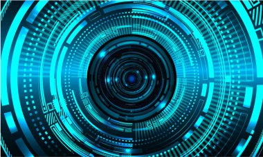 soyut dijital veri vektörü illüstrasyon arka planı, mavi ve siyah renkler