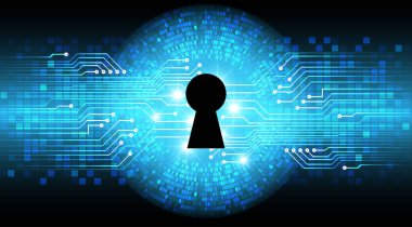 Soyut yüksek hızlı dijital internet bağlantısı tasarımı, siber güvenlik kavramı arka planı