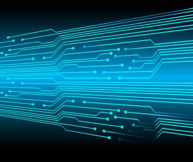 soyut dijital veri vektörü illüstrasyon arka planı, mavi ve siyah renkler