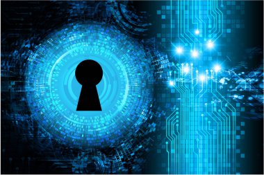 Dijital arkaplanda soyut yüksek hız ve siber güvenlik tasarımı