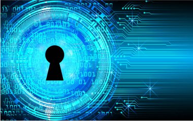 Soyut yüksek hızlı dijital internet bağlantısı tasarımı, siber güvenlik kavramı arka planı