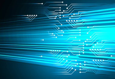 Siber güvenlik kavramı arka plan, dijital soyut vektör çizimi