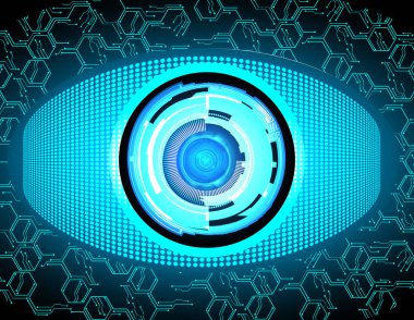 Siber güvenlik kavramı arka plan, dijital soyut vektör çizimi tasarımı