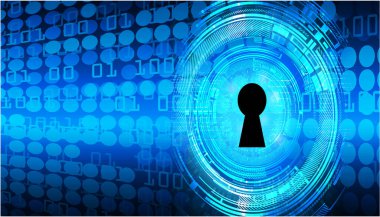 Soyut yüksek hızlı dijital internet bağlantısı tasarımı, siber güvenlik kavramı arka planı