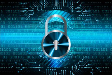 Soyut yüksek hızlı dijital internet bağlantısı tasarımı, siber güvenlik kavramı arka planı