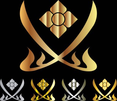 Tayland sanat dekorasyonu unsuru. Vektör illüstrasyonu